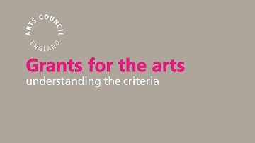 Grants for the arts: Understanding the criteria