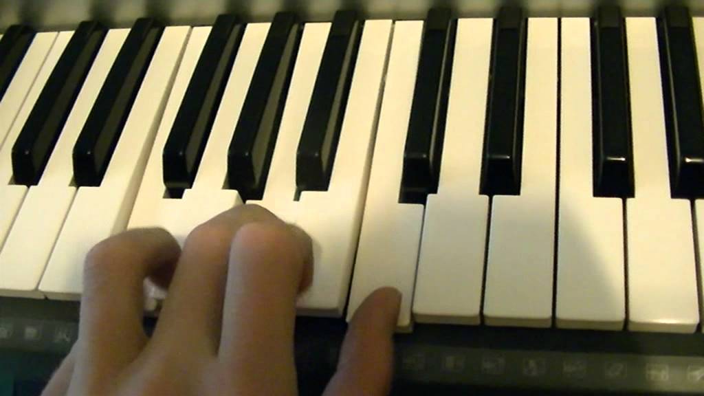 F Dur Akkord mit Umkehrung auf Klavier Keyboard spielen lernern YouTube