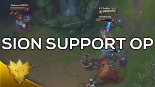 Famous Sneaky, Meteos, & Jensen - Sion Support OP - Dynamic Queue Funny Moments Wealth