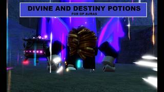 Divine and Destiny Potions for OP Auras in Unscathed #roblox #unscathed