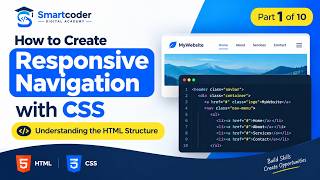 Details How to Create Responsive Navigation with CSS | Understanding the HTML Structure (Part 1 of 10) Update