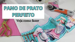 COMO FAZER UM PANO DE PRATO PERFEITO E QUE VENDE MUUUUUITO - PARA INICIANTES