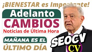AMLO ADELANTA CAMBIOS !🔴Pensión ADULTOS MAYORES 65 y Mas SEOCV🔴