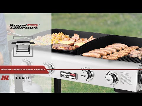 Royal Gourmet® GD401 Portable Propane Gas Grill and Griddle Combo