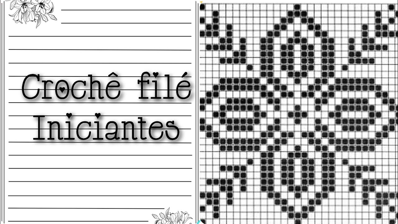 Como fazer crochê filé - iniciantes