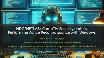 NDG/NETLAB+ CompTIA Security+ Lab 04 - Performing Active Reconnaissance with Windows - 080922D02