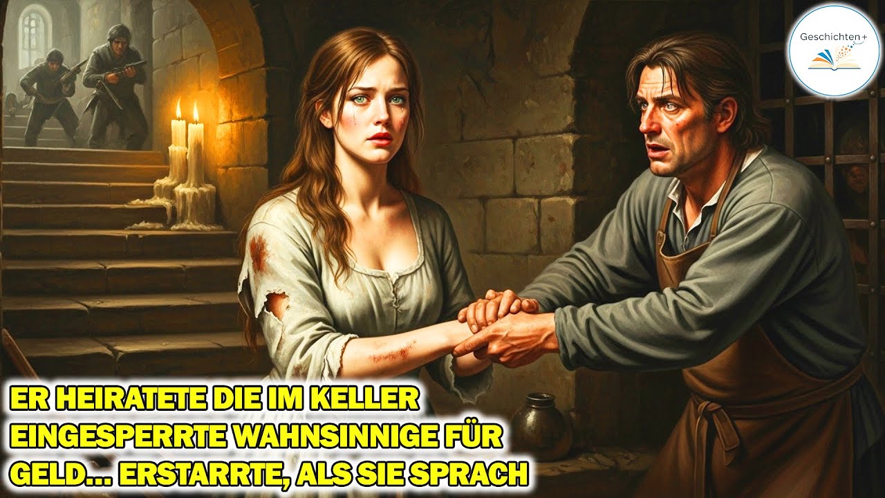 Er heiratete die im Keller eingesperrte Wahnsinnige für Geld… erstarrte, als sie sprach