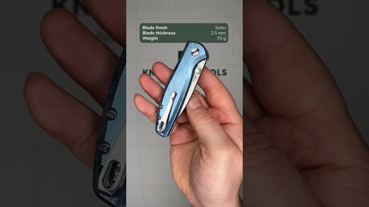 Bestechman Goodboy Jr  BMK10 C 1 Satin CPM MagnaCut, Crystallized Titanium, Knivesandtools Exclusive