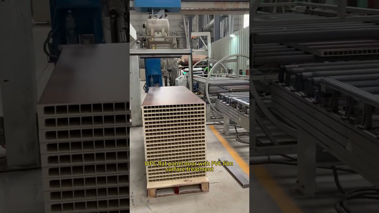 WPC Flat Panel Door With PVC Film Surface Treatment Doors Wpcdoor Doorfactory