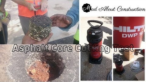 How to Perform Asphalt Core Cut Test In Road Construction?