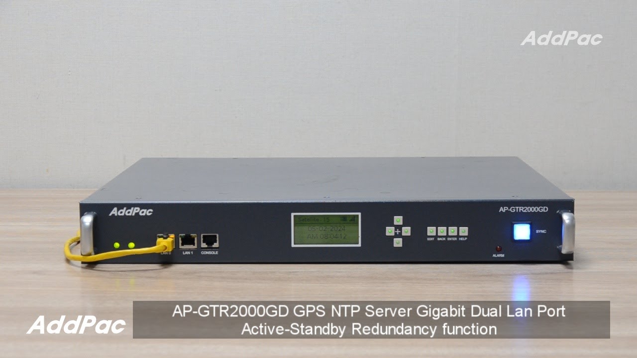 AP-GTR2000GD GPS NTP Server Gigabit Dual LAN Ports Active-Standby ...