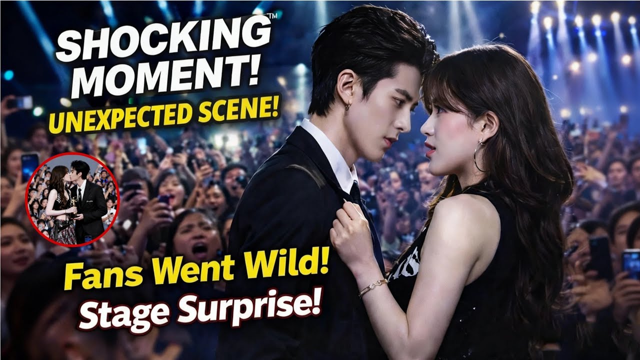 ШОКИРУЮЩЕ! Чжао Луси и Дилан Ван поцеловались на сцене, фанаты пришли в истерику.
