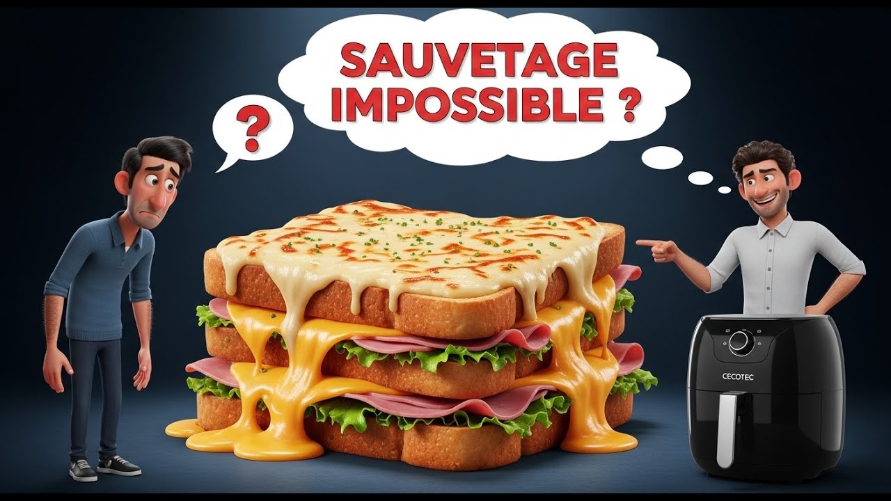 J'Ai Fait Le Plus Gros Croque-Monsieur Du Monde... Est-ce Que Cet Air Fryer Peut Le Sauver ?