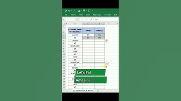 Excel Magic: Splitting Names and Marks in MS Excel like a Pro ✌🏻💯 #shortsvideo #excel #viral