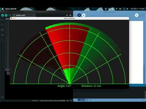 Arduino Radar System using Ultrasonic Sensor & MG995 Servo | Processing GUI
