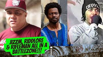 JIZZM, RIDDLORE & RIFLEMAN all in a rhyming BATTLEZONE!!! c. 1993 / Underground hip-hop. RARE.