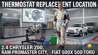 Where is the Thermostat? Thermostat Replacement 2.4L Engine (Chrysler 200, RAM, Fiat 500X/Toro)