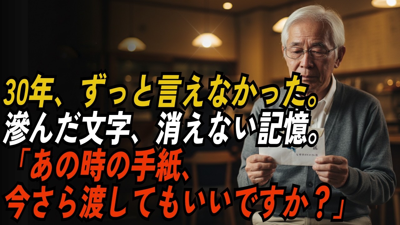 恋人になれなかった君へ。30年後の公園で起きた、奇跡のような再会と「消えた手紙」の行方／人生の話／切ないミステリー／朗読／オーディオブック