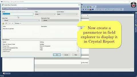 How to Pass Parameter to Crystal Report in c#. part 4. Swift Learn