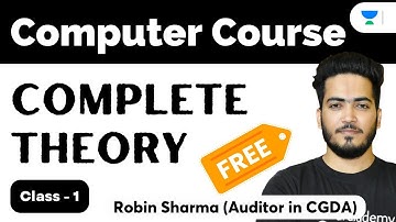 Computer Awareness | Chapter - 1 | Introduction To Computer | By Robin Sharma