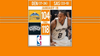 Today Sports - Spurs Handle The Nuggets Highlights Gregg Popovich Gets Ejected And Kawh