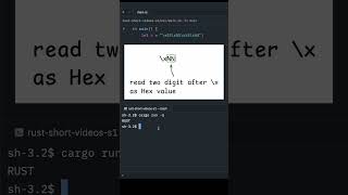 This Rust String Has No Letters but still Prints “RUST” #rust #coding #rustlang
