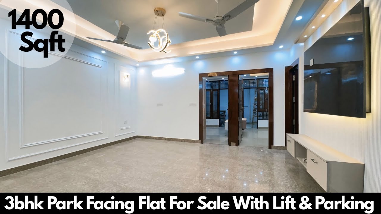 Продаётся недавно отремонтированная 3-комнатная квартира с видом на парк в Васундхара-Газиабад | ...