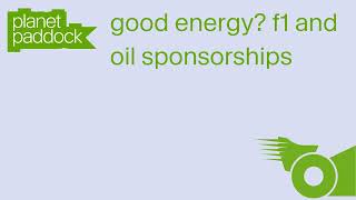 Rsyslog Good Energy? F1 and Oil Sponsorships Guide