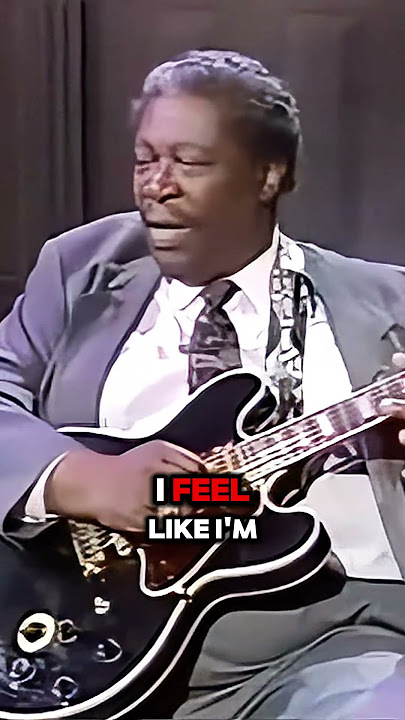 BB King shares how to make guitar sound soulful