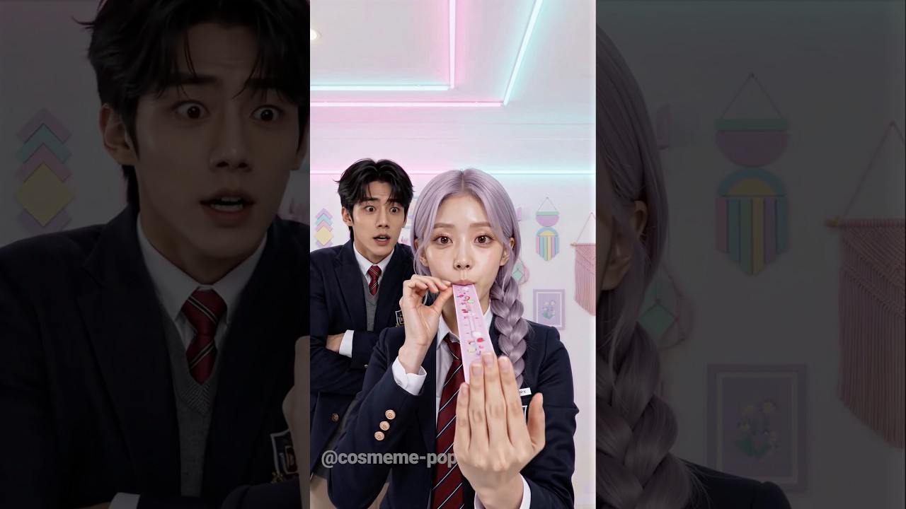 She Just Ate the Ruler?! 📏😭 #kpop #parody #meme