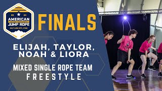 Elijah, Taylor, Noah and Liora - Mixed Single Rope Team Freestyle - AMJRNC 2024