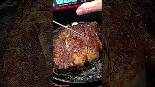 Tender, Juicy, Bacon Flavored Pan Seared Chuck Eye Steak and Eggs #shorts #steakandeggs