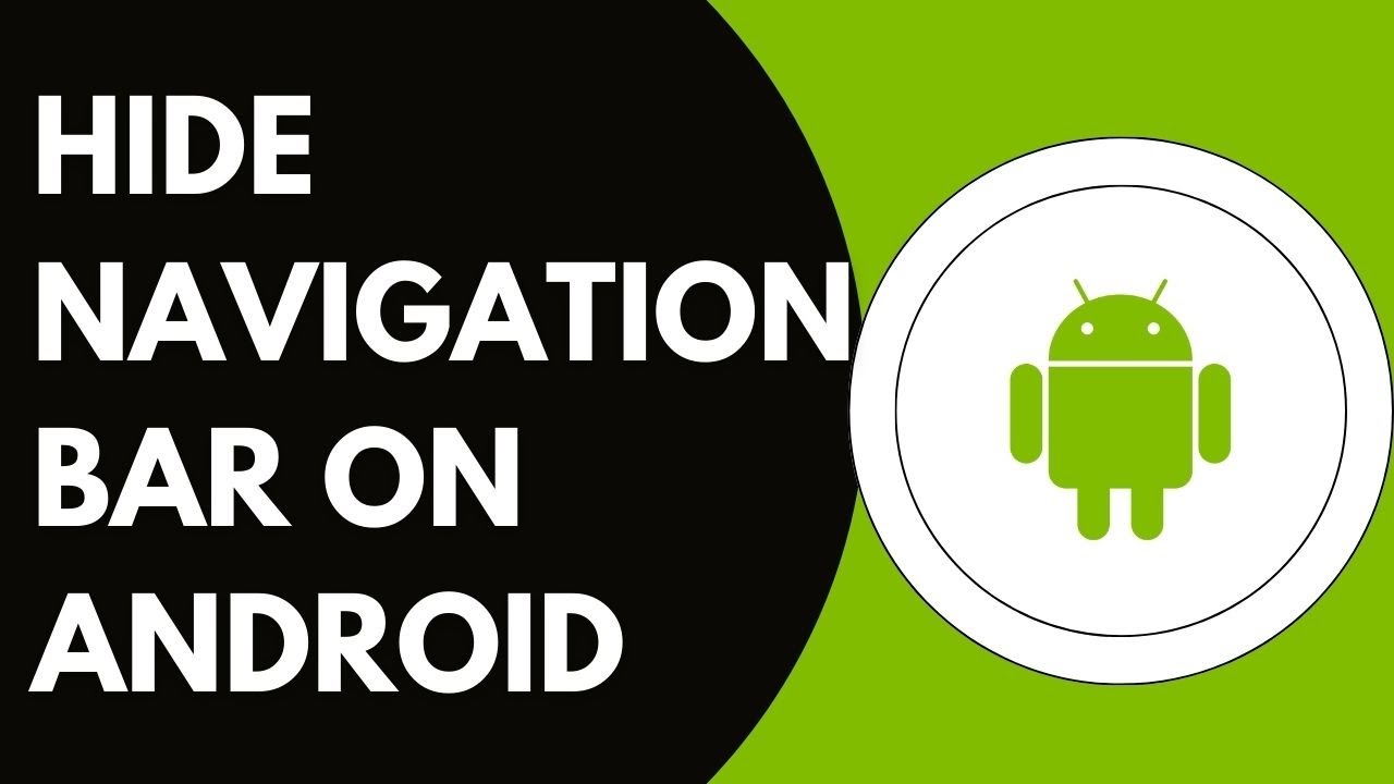 Android Hide Address Bar How To Hide The Navigation Bar On The Android - YouTube