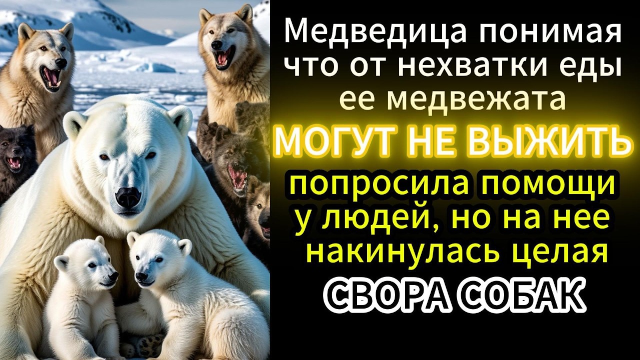 МЕДВЕДИЦА С МЕДВЕЖАТАМИ ПРОСИЛА ПОМОЩИ У ЧЕЛОВЕКА #history
