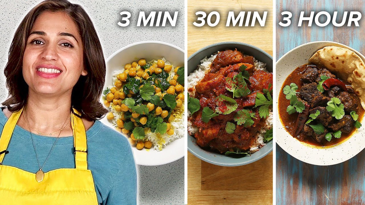 3-Minute Vs. 30-Minute Vs. 3-Hour Curry Tasty