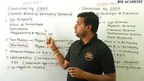 Difference Between UGC NET and CSIR NET Exam | UGC NET Vs CSIR NET