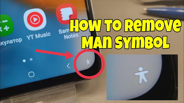 How to Remove Human Symbol From Home Screen, Accessibility shortcut.