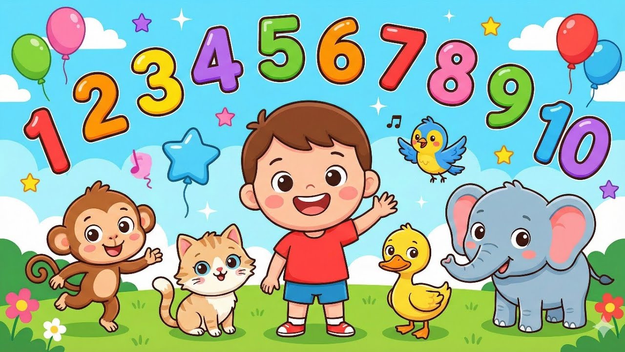 "Counting to Ten:A Fun Adventure for Kids! 📚"