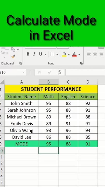 How to Calculate Mode Value in Microsoft Excel #calculate #mode # ...
