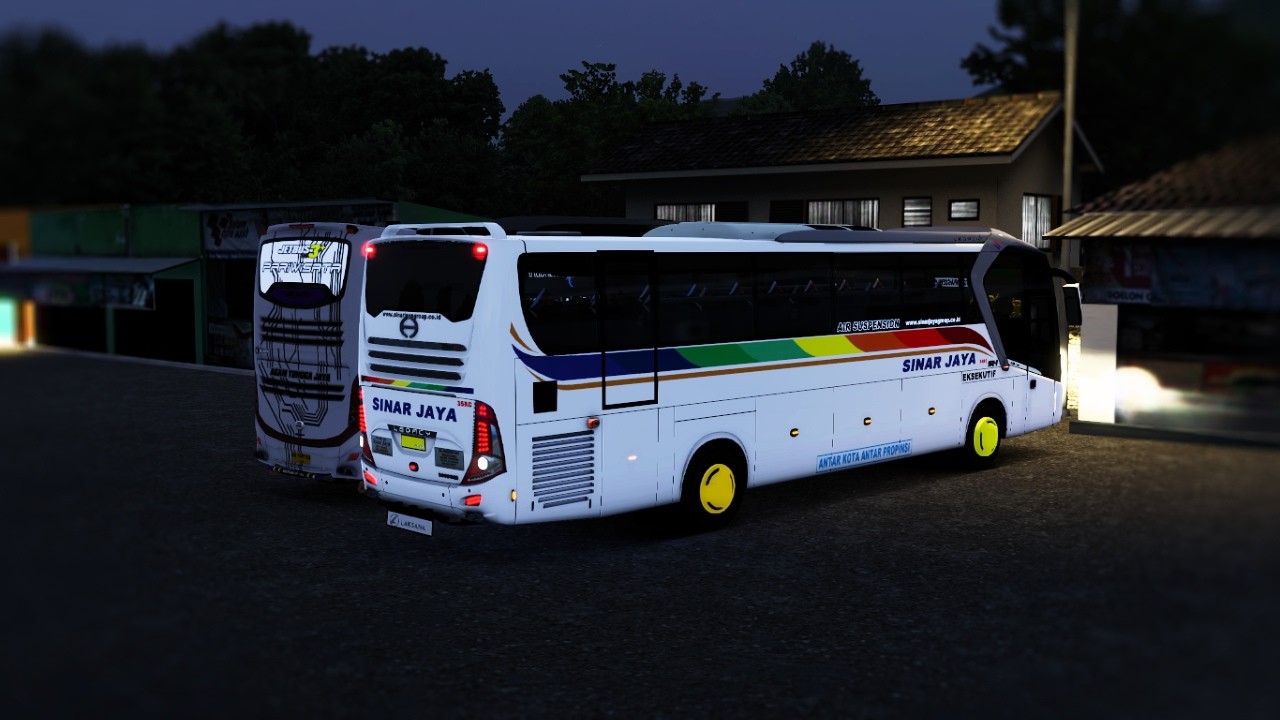 Full Perjalanan malam Sinar Jaya Bumiayu - Pekuncen || ETS 2 Indonesia Gameplay