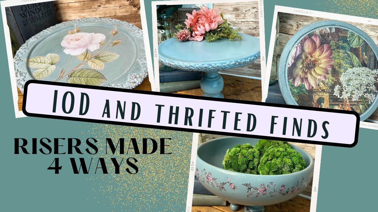 IOD и находки, купленные в секонд-хенде | Райзеры, сделанные четырьмя способами