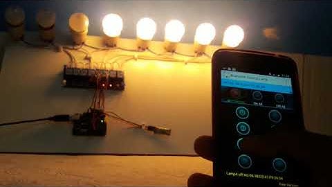 Projeto do Inscrito: Como acender lâmpadas com Arduíno via Módulo Bluetooth HC06.