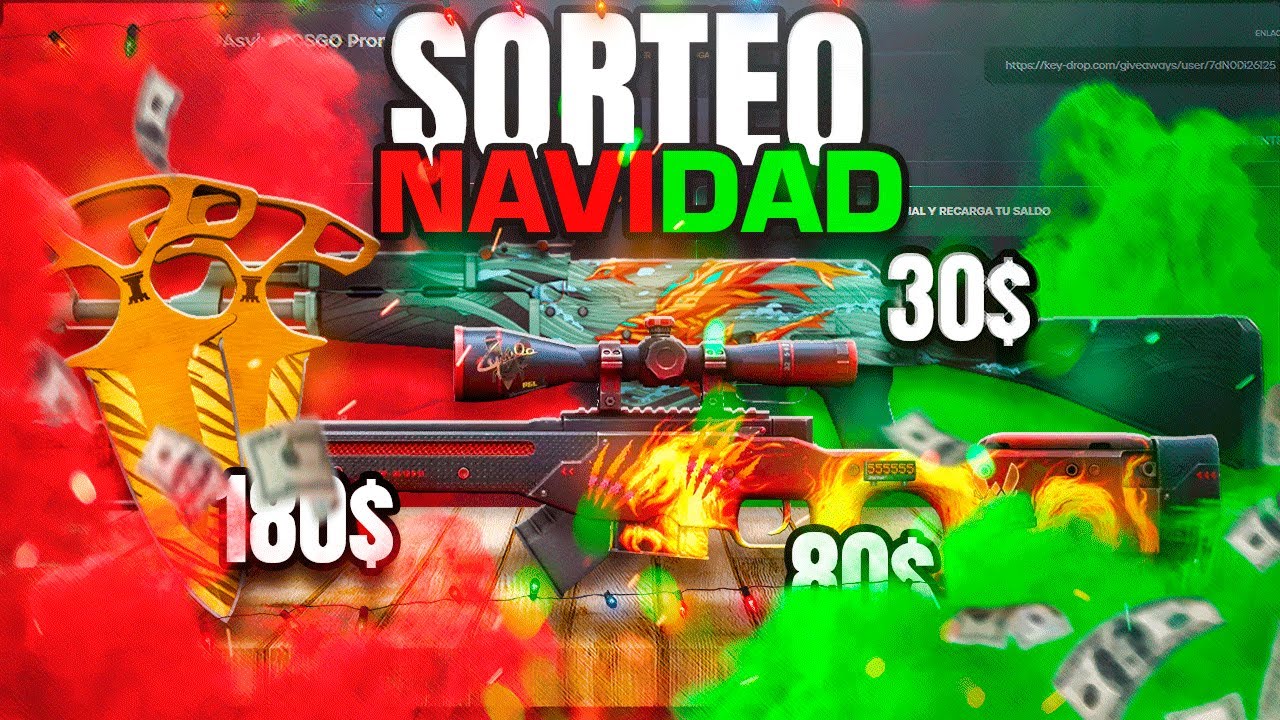 SORTEO NAVIDEÑO DE $300 EN KEY DROP