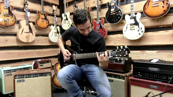 FGN Guitars J Standard Flame Flattop HH Black Gloss von Rockland Music