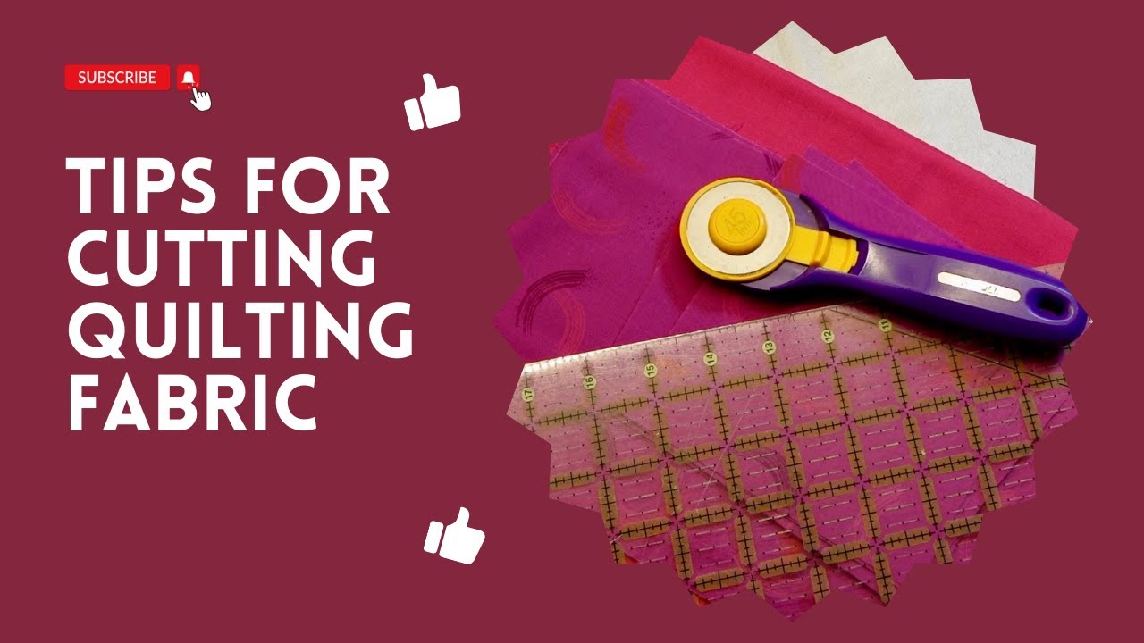 Do this for accurate cutting of your quilting fabric! 