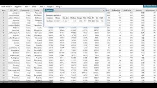Summary Stats Using StatCrunch