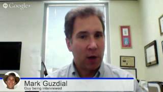 Mark Guzdial talks about working in front of the class