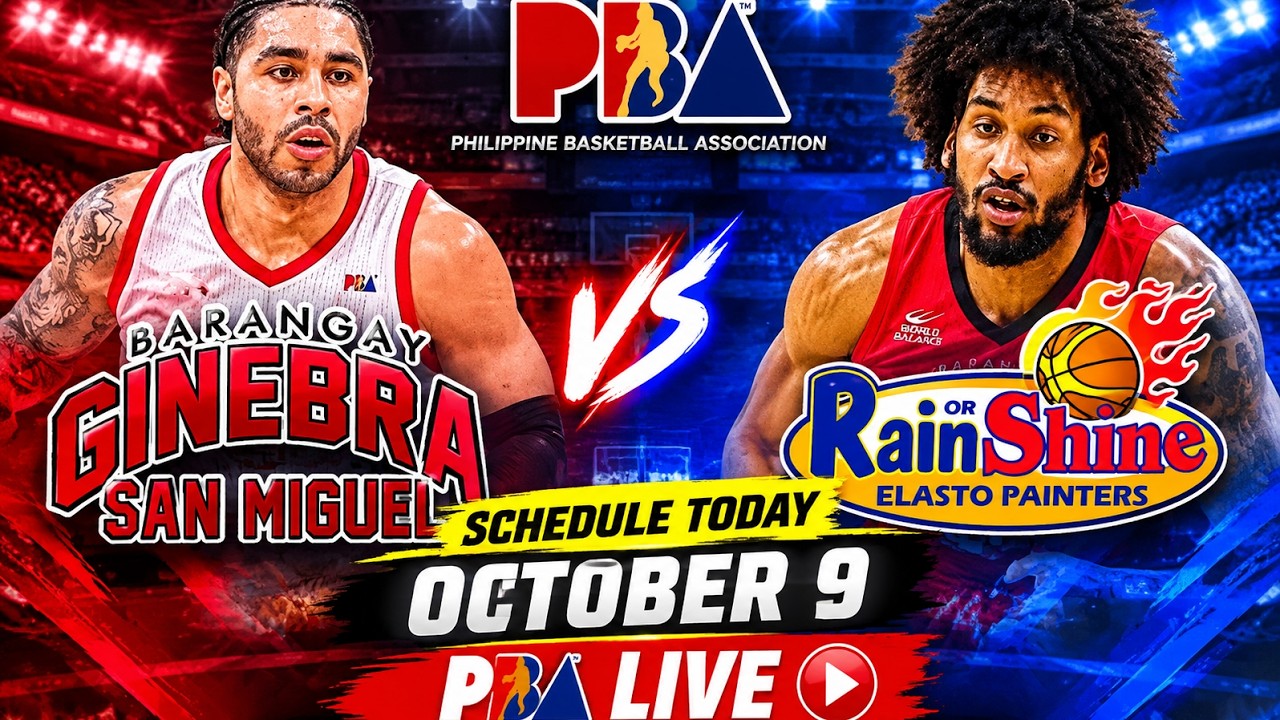 BARANGAY GINEBRA SAN MIGUEL VS RAIN OR SHINE PBA LIVE GAME TODAY OCTOBER 9 UMPESA NA BACBAKAN 