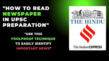How to Read Newspaper in UPSC Preparation ( Examples from Indian Express) #upsc #ias #editorial