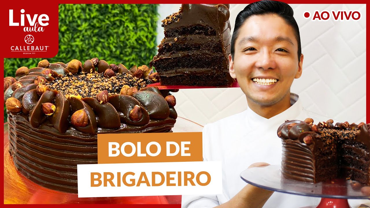 🔴 BOLO DE BRIGADEIRO | COM CHEF CÉSAR YUKIO | CALLEBAUT | LOJA SANTO ANTONIO